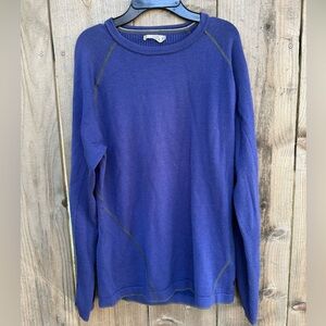 Smartwool Men’s Merino Wool long-sleeve Shirt Blue Size M